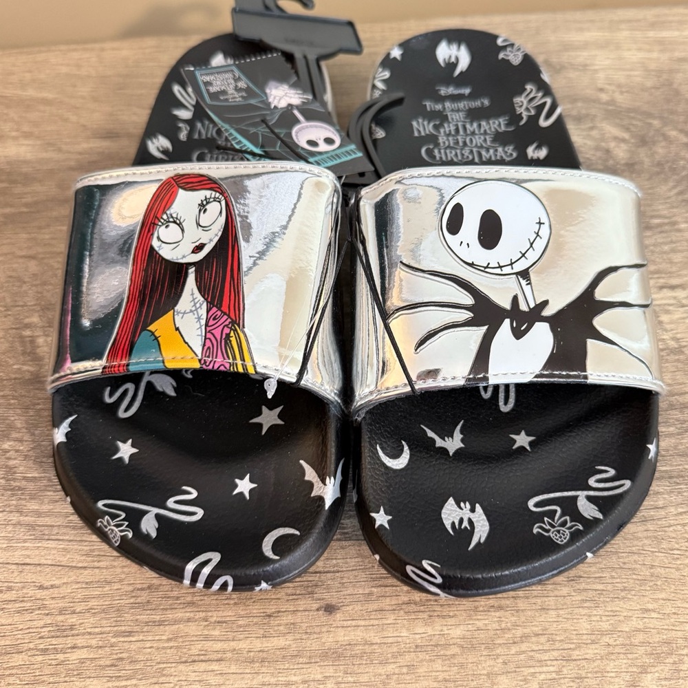 NEW Disney Nightmare Before Christmas Slide Sandals Women’s Size 8 Sally Jack